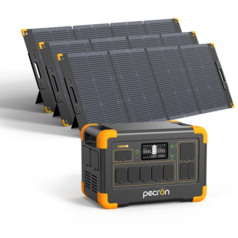 Pecron Solar Panels PV100, PV200 & PV300 | Official Compatible Panels for E1000LFP & E3600LFP